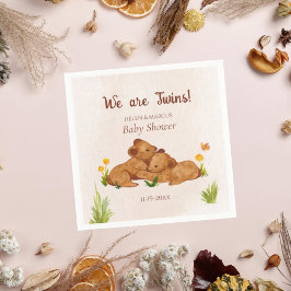 Guardanapo De Papel Chá de fraldas das gêmeas neutras de gênero bom