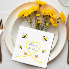 Guardanapo De Papel Chá de fraldas de abelhas