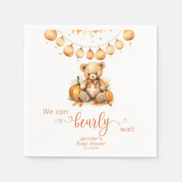 Guardanapo De Papel Chá de fraldas de abóbora-do-urso