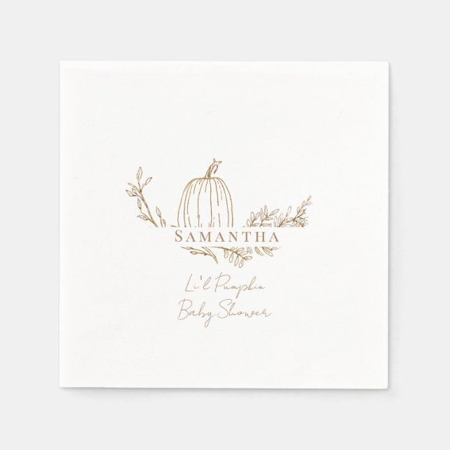 Guardanapo De Papel Chá de fraldas de Abóbora Li-l (Frente)