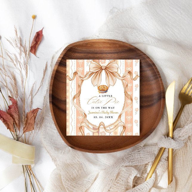 Guardanapo De Papel Chá de fraldas de Ação de Graças Boho Little Cutie (Criador carregado)