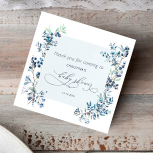 Guardanapo De Papel Chá de fraldas de Airelas Elegante de Aquarela Náp