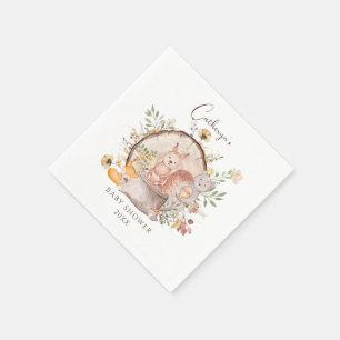 Guardanapo De Papel Chá de fraldas de Amigos de Animais da Floresta Ma