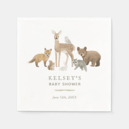 Guardanapo De Papel Chá de fraldas De Animais Da Floresta