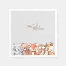 Chá de fraldas De Animais Da Floresta