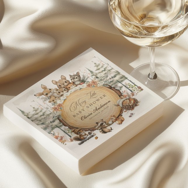 Guardanapo De Papel Chá de fraldas de Animais da Floresta Ocidental (Criador carregado)