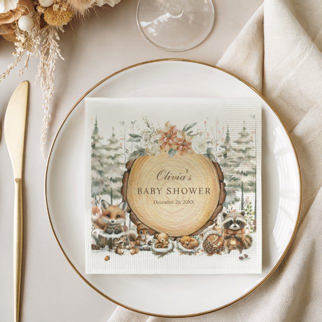 Guardanapo De Papel Chá de fraldas de Animais da Floresta Ocidental (Criador carregado)