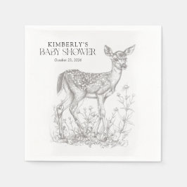 Guardanapo De Papel Chá de fraldas de Animais Florestais Antigos