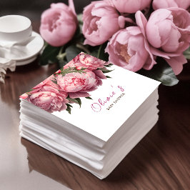 Guardanapo De Papel Chá de fraldas de Aquarela de Peões Rosa