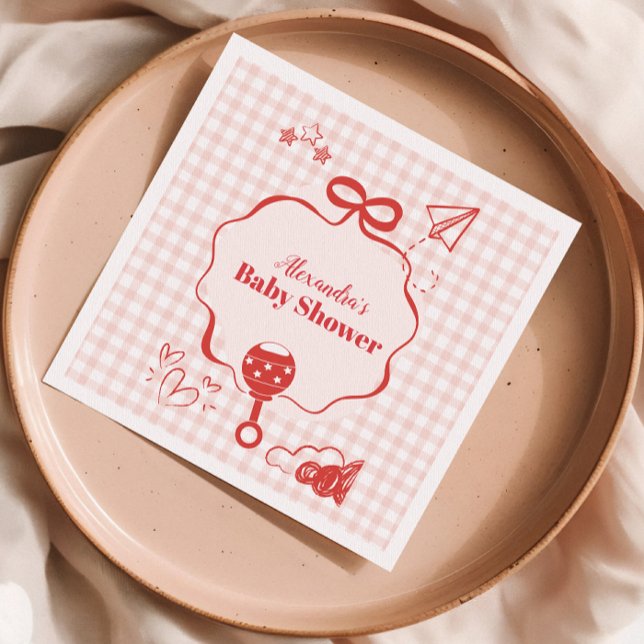 Guardanapo De Papel Chá de fraldas de Arco de Arco de Brunch Doodle (Criador carregado)