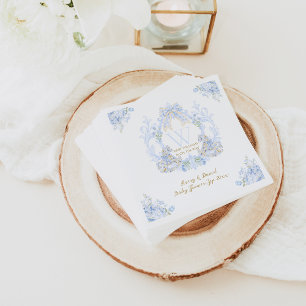 Guardanapo De Papel Chá de fraldas de arco Floral Watercolor Elegante