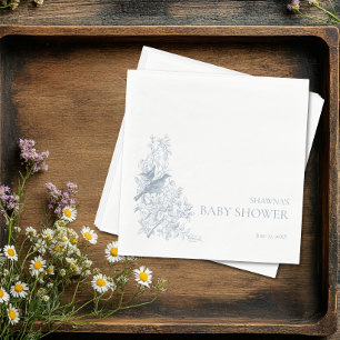 Guardanapo De Papel Chá de fraldas de Aves da Natureza da Chinoiserie 