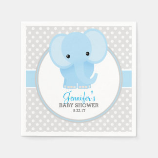 Guardanapo De Papel Chá de fraldas de Baby Elephant (azul)