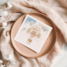 Chá de fraldas de balão de ar quente