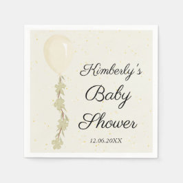 Guardanapo De Papel Chá de fraldas de Balão de Creme