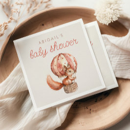 Guardanapo De Papel Chá de fraldas de Balão de Esquilo Vermelho Cinto