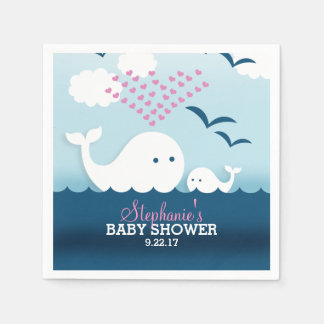 Guardanapo De Papel Chá de fraldas de Baleias Whimsical