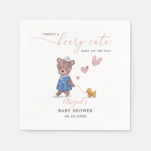 Guardanapo De Papel Chá de fraldas De Beary Cute Teddy Bear Girl