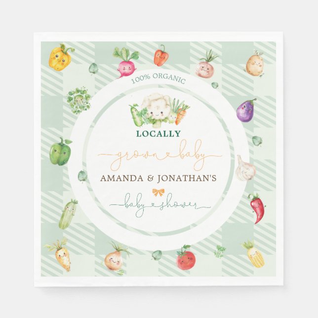 Guardanapo De Papel Chá de fraldas de Bebê Cultivado Localmente (Frente)