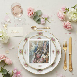 Guardanapo De Papel Chá de fraldas de Bênçãos Bebês, Fada Rosa