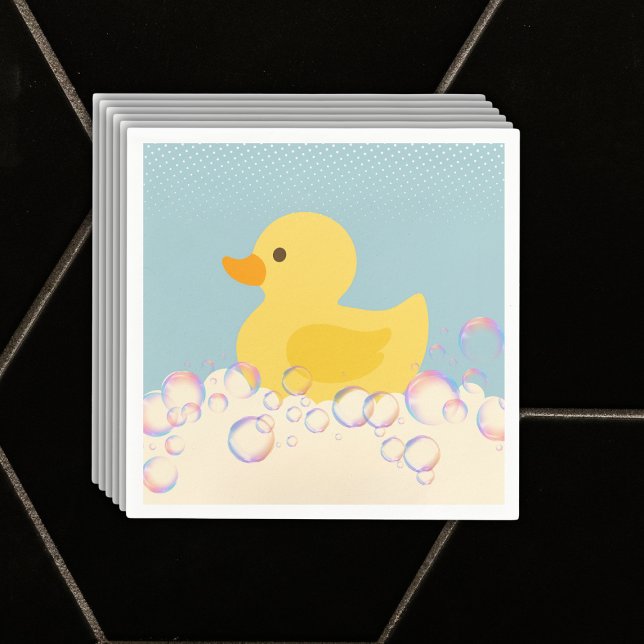 Guardanapo De Papel Chá de fraldas de Bolhas de Rubber Ducky (Criador carregado)