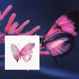 Guardanapo De Papel Chá de fraldas de Borboleta de Aquarela Personaliz