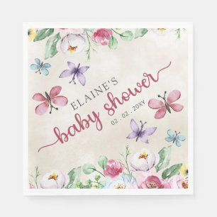 Guardanapo De Papel Chá de fraldas de Borboletas Coloridas Rustic Flor