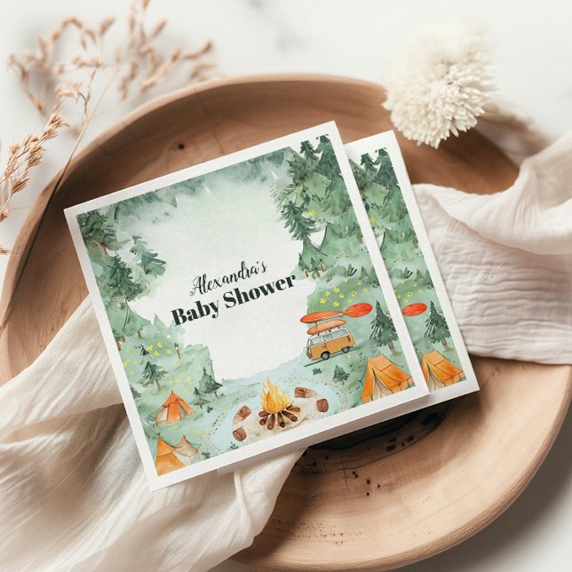 Guardanapo De Papel Chá de fraldas de Campanha de Aquarela (Criador carregado)