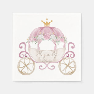 Guardanapo De Papel Chá de fraldas de Carruagem Rosa Princesa