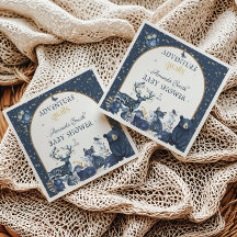 Chá de fraldas de Céu Noturno de Aventura Animal