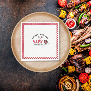 Guardanapo De Papel Chá de fraldas de Churrasco de CHURRASCO Baby-Q