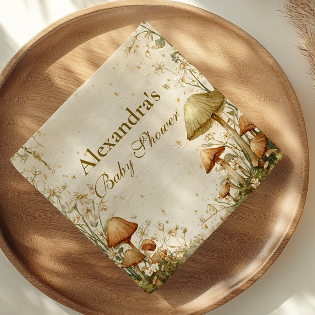 Guardanapo De Papel Chá de fraldas de Cogumelo de Woodland Encantado (Criador carregado)