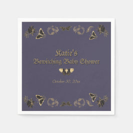 Guardanapo De Papel Chá de fraldas de Dia das Bruxas Gótico Vitoriano