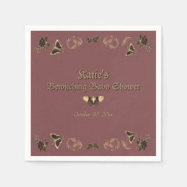 Guardanapo De Papel Chá de fraldas de Dia das Bruxas Gótico Vitoriano