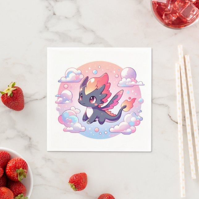 Guardanapo De Papel Chá de fraldas de Dragão de Fairytale Adorável (Insitu)