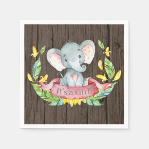 Guardanapo De Papel Chá de fraldas de Elefante Russo Rosa Napkins