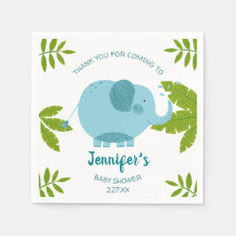 Guardanapo De Papel Chá de fraldas de Elefante Safari Selvagem Cega