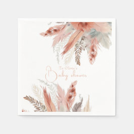 Guardanapo De Papel Chá de fraldas de erva Elegante BohoPampas