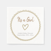 Chá de fraldas de Escribble Minimalista Amarelo