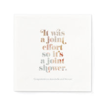 Chá de fraldas de esforço conjunto Napkins