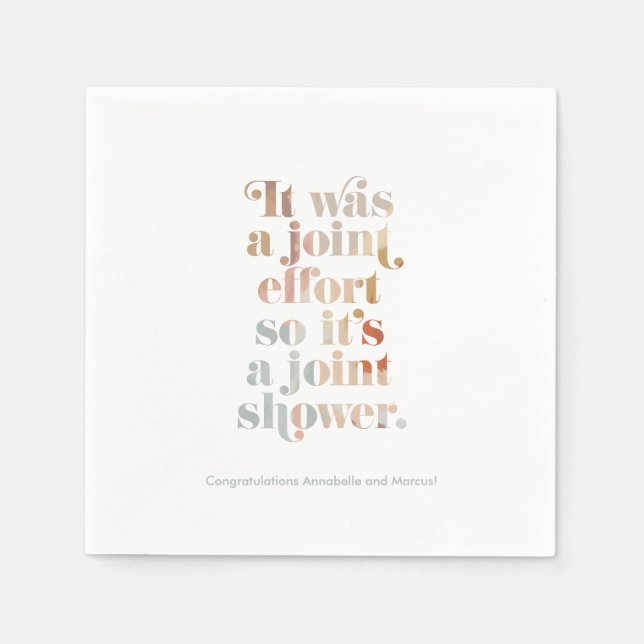 Guardanapo De Papel Chá de fraldas de esforço conjunto Napkins (Frente)