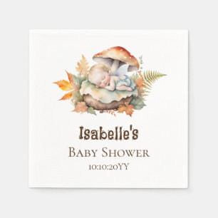 Guardanapo De Papel Chá de fraldas de Fada de Madeira de Outono