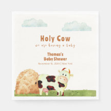 Chá de fraldas de Fazenda de Vaca Sagrada e Russa