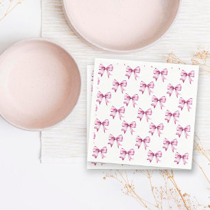 Guardanapo De Papel Chá de fraldas de Fita do Arco Rosa