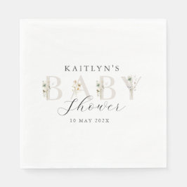 Guardanapo De Papel Chá de fraldas de flor selvagem