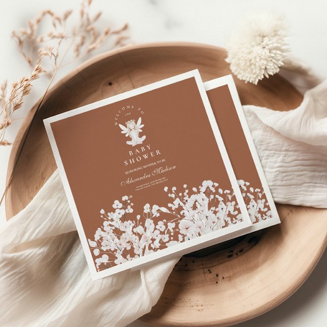 Guardanapo De Papel Chá de fraldas de flor selvagem de jardim entalado (Criador carregado)