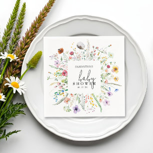 Guardanapo De Papel Chá de fraldas de flores silvestres