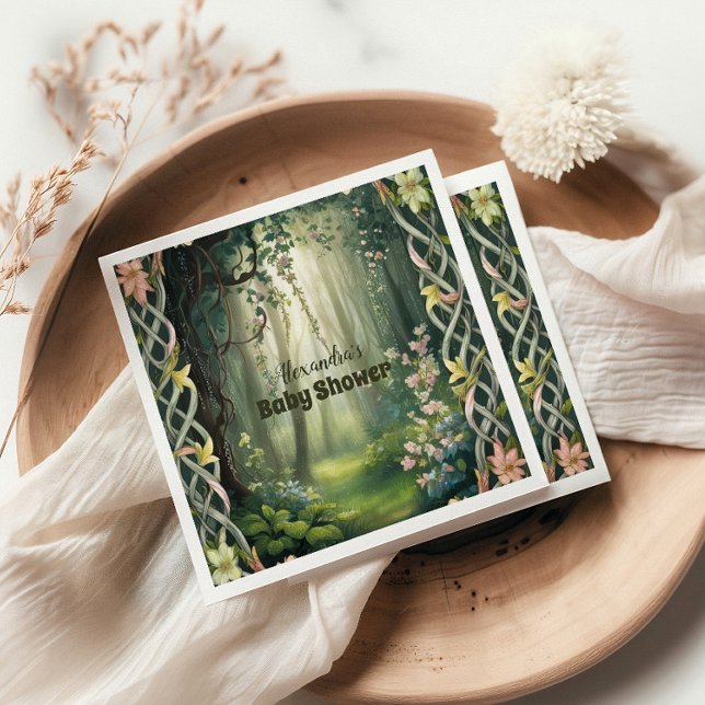 Guardanapo De Papel Chá de fraldas de Floresta de Madeira (Criador carregado)