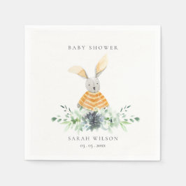 Guardanapo De Papel Chá de fraldas de Folhagem de Jardim Coelho Amarel