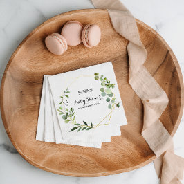 Guardanapo De Papel Chá de fraldas de Folhas Verdes Tropicais